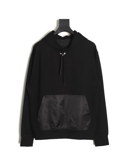 Prada collar triangle nylon pocket hoodie,Cheap Replica Reps Prada