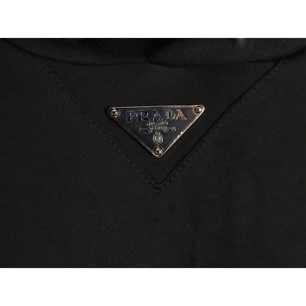 Prada collar triangle nylon pocket hoodie,Cheap Replica Reps Prada