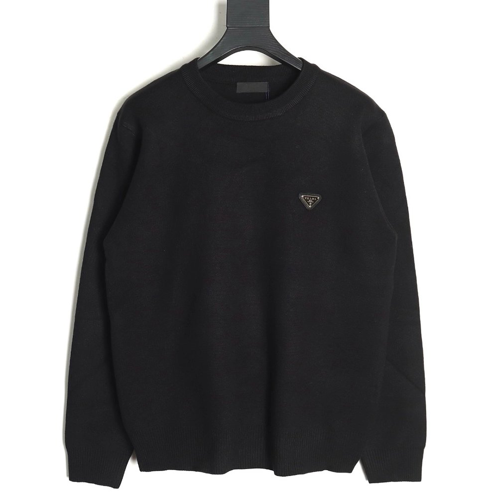Prada triangle logo knitted sweater TSK2,Cheap Replica Reps Prada