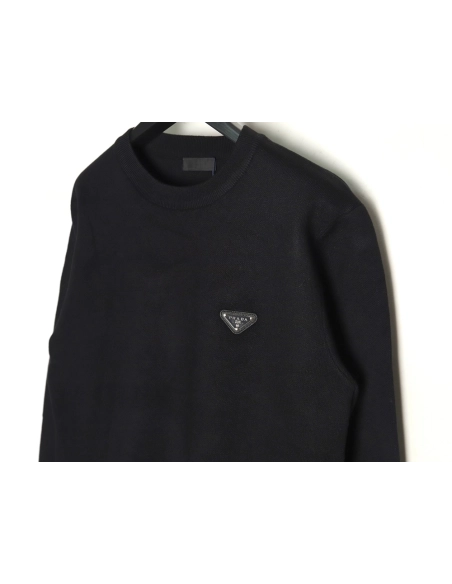 Prada triangle logo knitted sweater TSK2,Cheap Replica Reps Prada