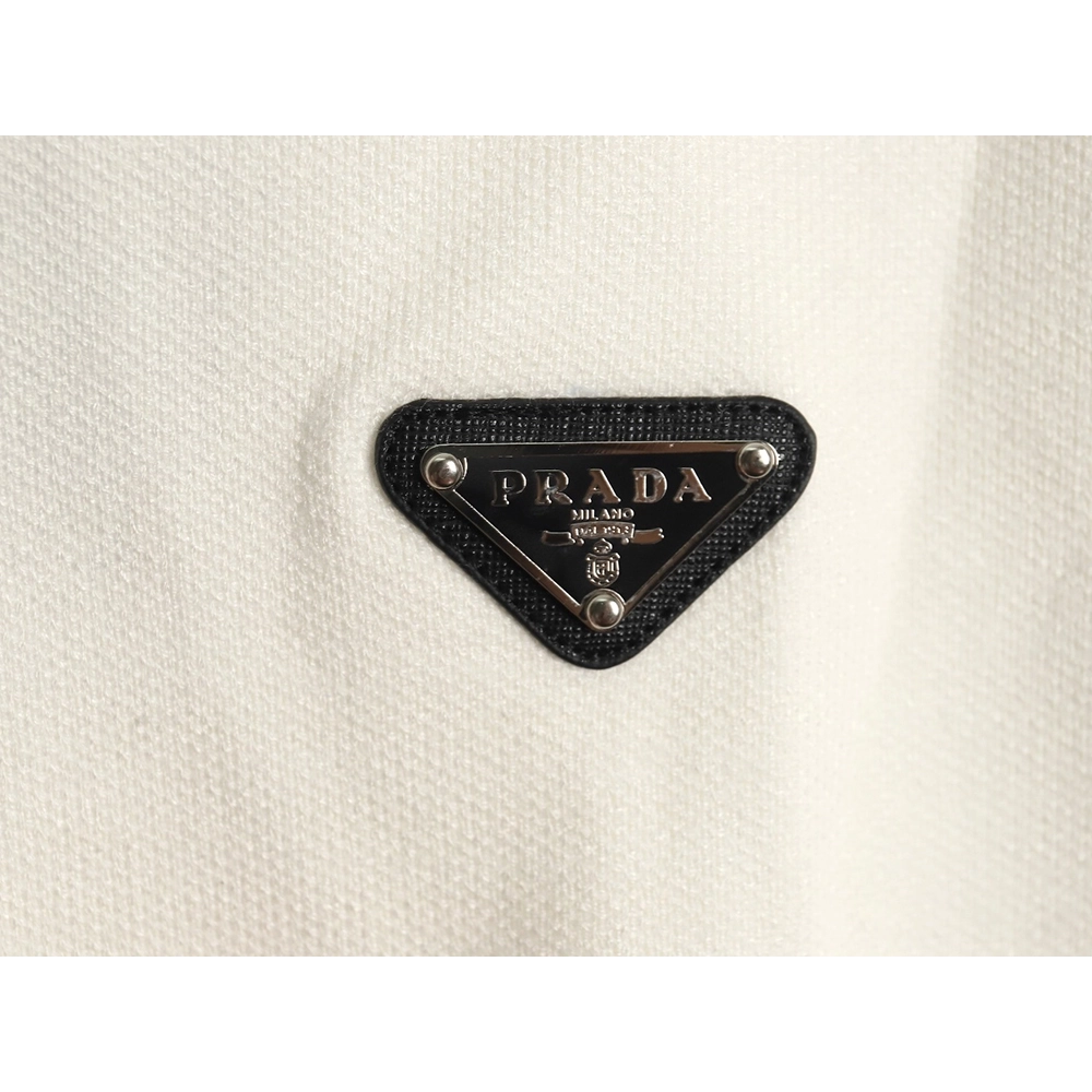 Prada triangle logo knitted sweater,Cheap Replica Reps Prada