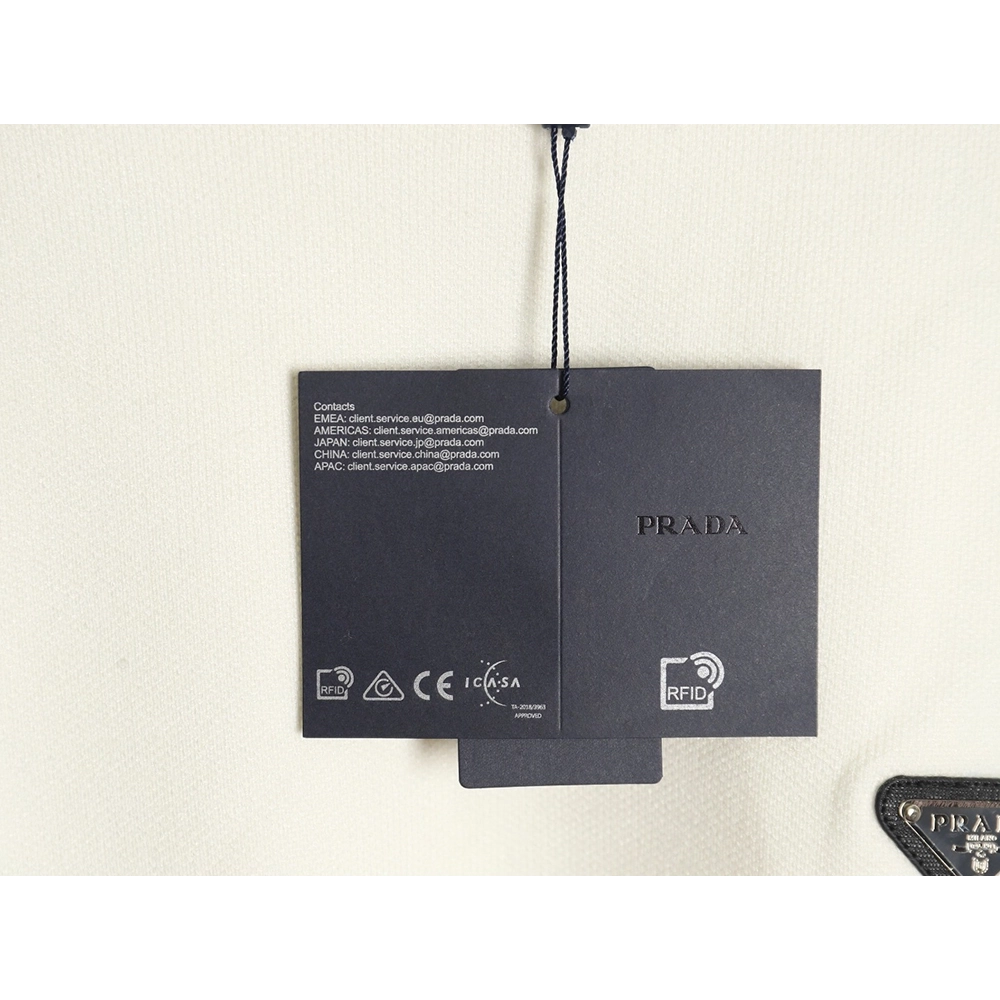 Prada triangle logo knitted sweater,Cheap Replica Reps Prada