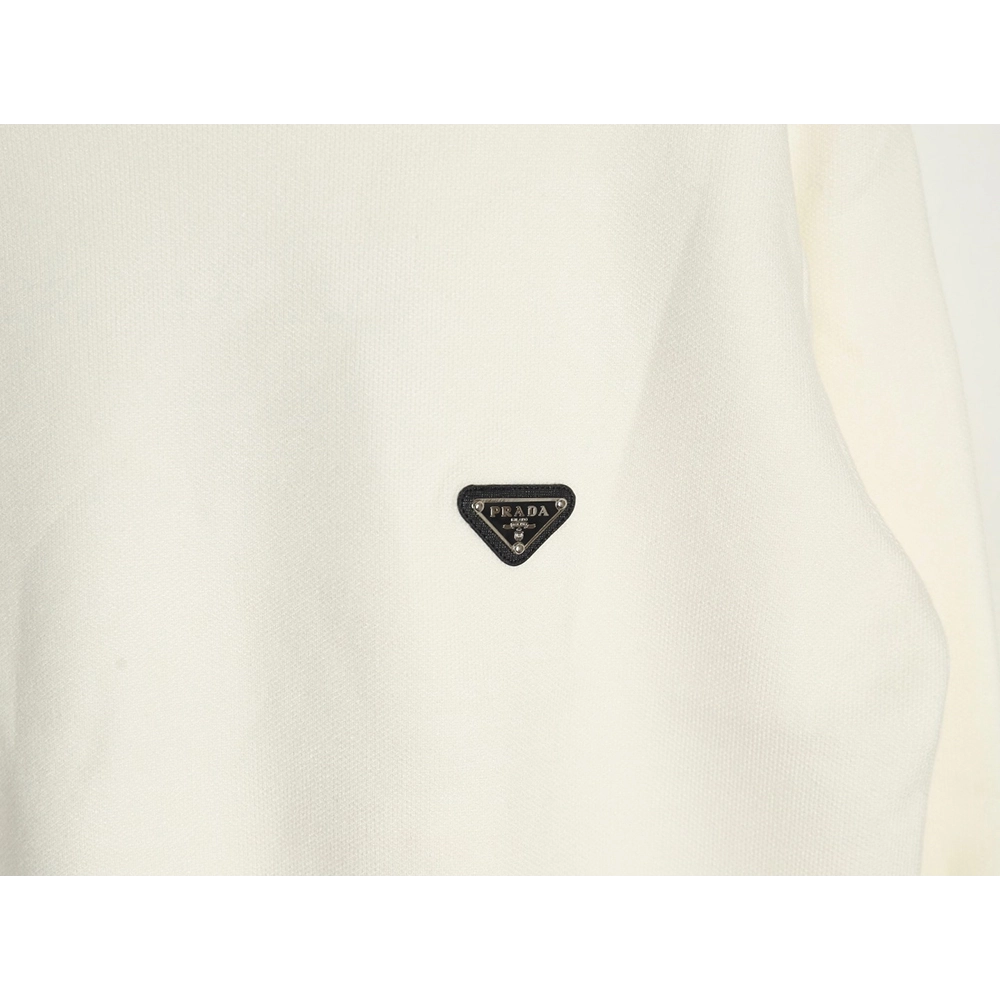 Prada triangle logo knitted sweater,Cheap Replica Reps Prada