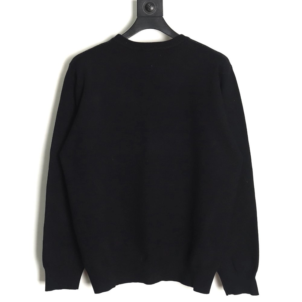 Prada chest necklace letter jacquard sweater,Cheap Replica Reps Prada