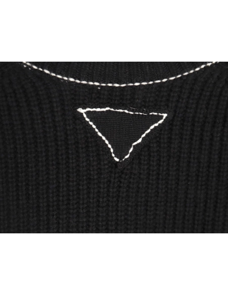 Prada Chunky White Crewneck Sweater,Cheap Replica Reps Prada