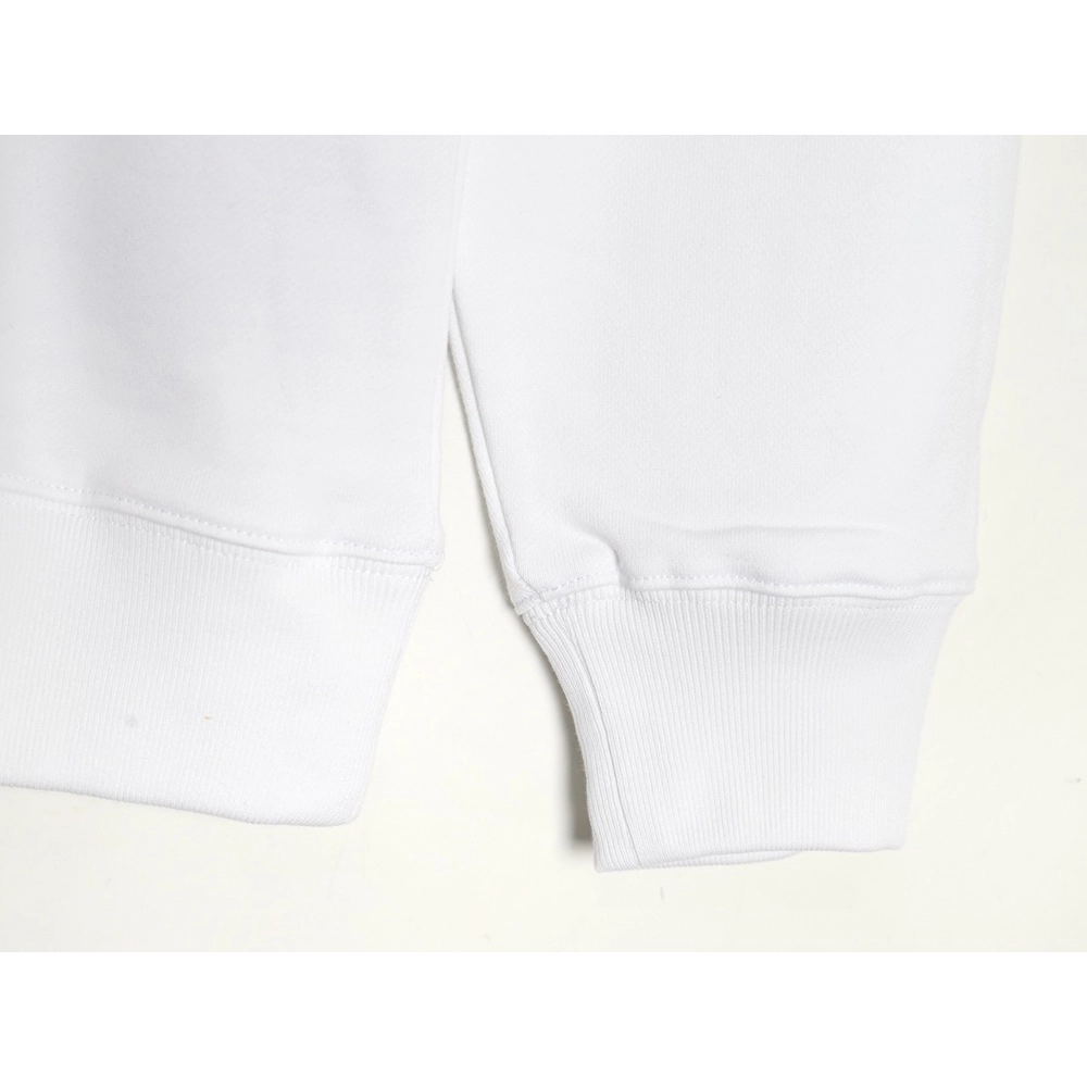 Prada Cotton Crew Neck Sweatshirt with Large Logo Print on Collar,Cheap Replica Reps Prada
