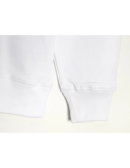 Prada Cotton Crew Neck Sweatshirt with Large Logo Print on Collar,Cheap Replica Reps Prada