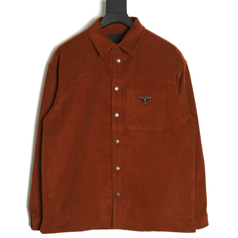 Prada Corduroy Long Sleeve Jacket,Cheap Replica Reps Prada