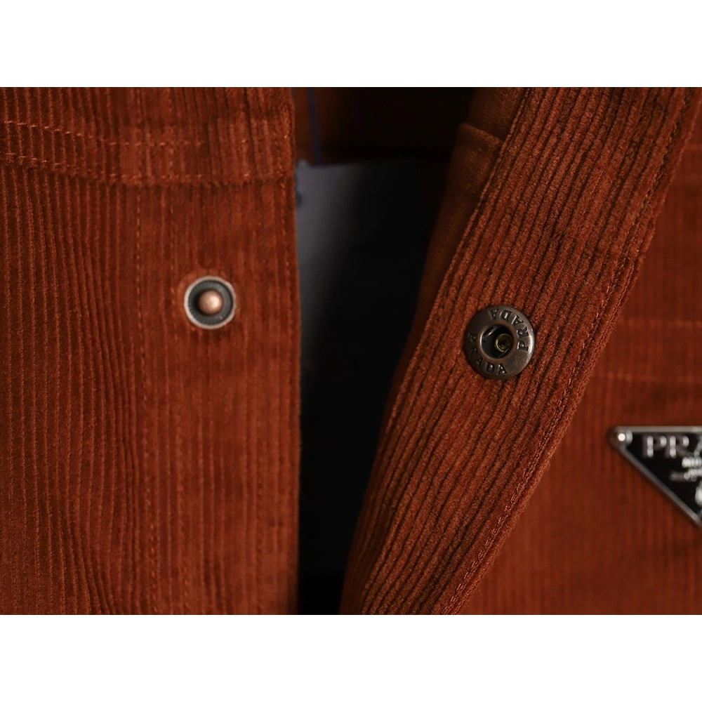 Prada Corduroy Long Sleeve Jacket,Cheap Replica Reps Prada