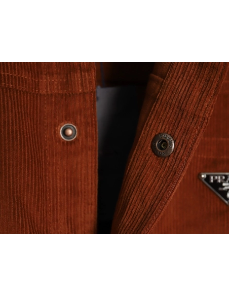 Prada Corduroy Long Sleeve Jacket,Cheap Replica Reps Prada