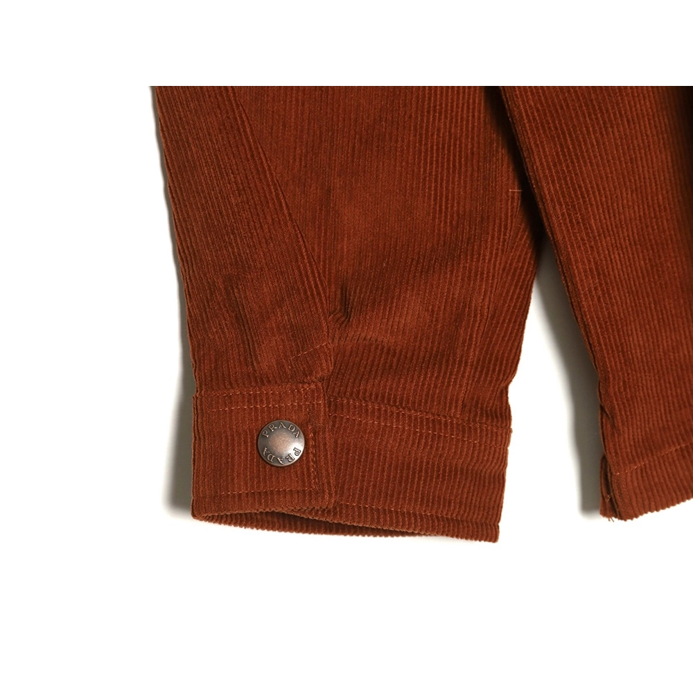 Prada Corduroy Long Sleeve Jacket,Cheap Replica Reps Prada
