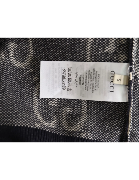 Gucci Classic Double G jacquard sweater TSK1,Cheap Replica Reps Gucci
