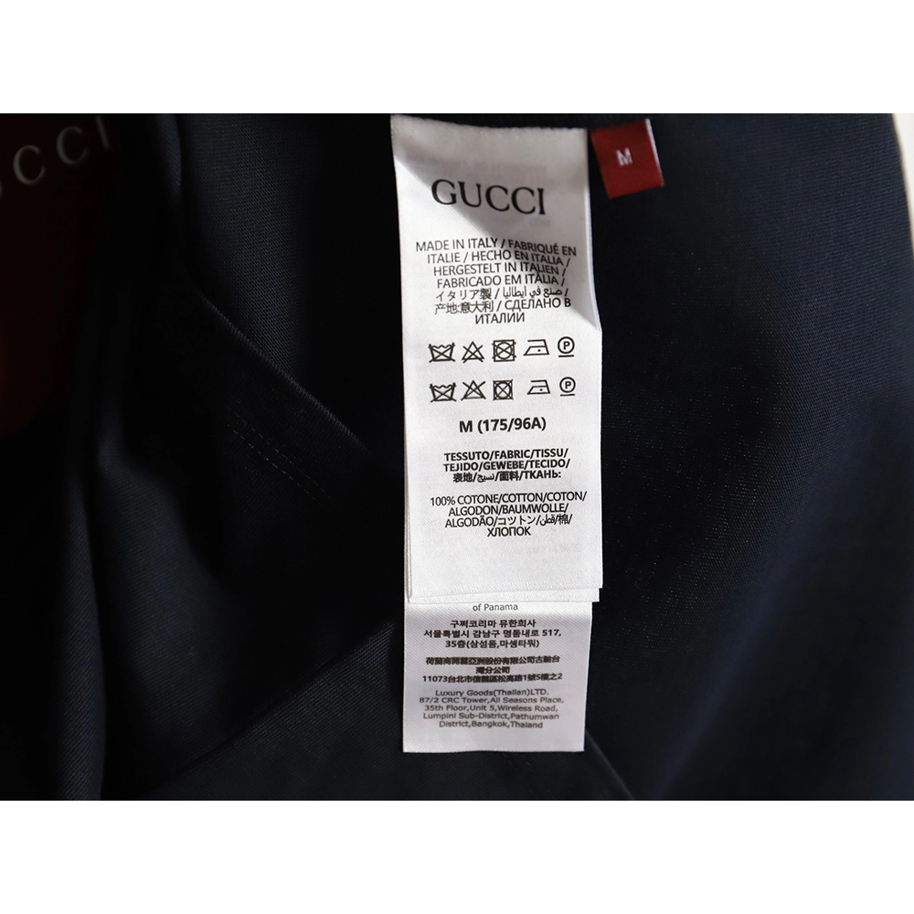 Gucci short sleeves with cursive lettering print,Cheap Replica Reps Gucci