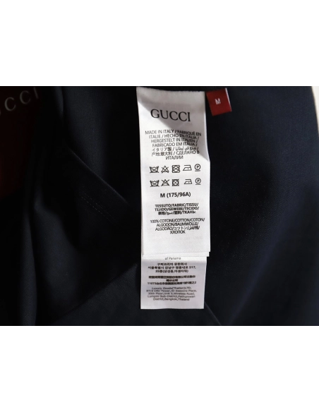 Gucci short sleeves with cursive lettering print,Cheap Replica Reps Gucci