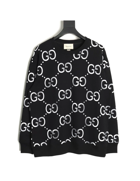 Gucci all over print gradient cotton crew neck sweatshirt TSK1,Cheap Replica Reps Gucci