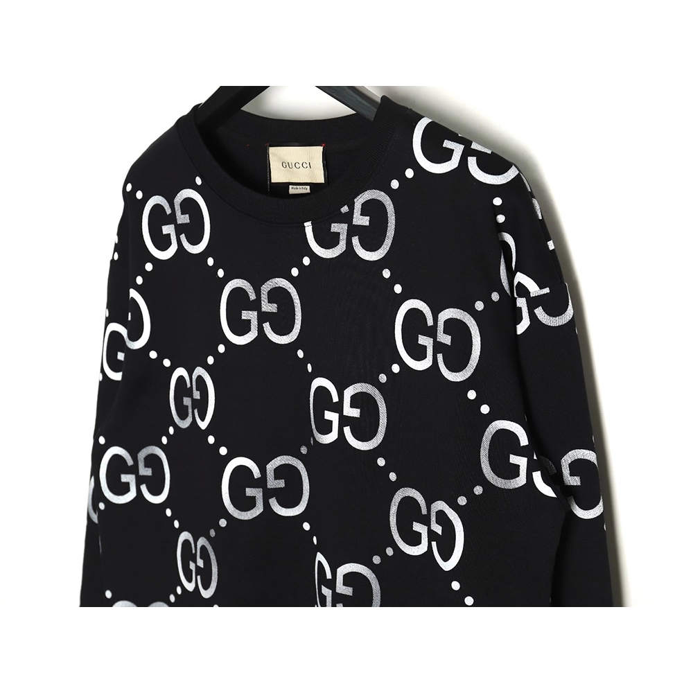 Gucci all over print gradient cotton crew neck sweatshirt TSK1,Cheap Replica Reps Gucci