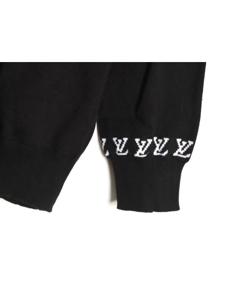 Louis Vuitton jacquard logo thin longsleeved sweater,Cheap Replica Reps Louis Vuitton