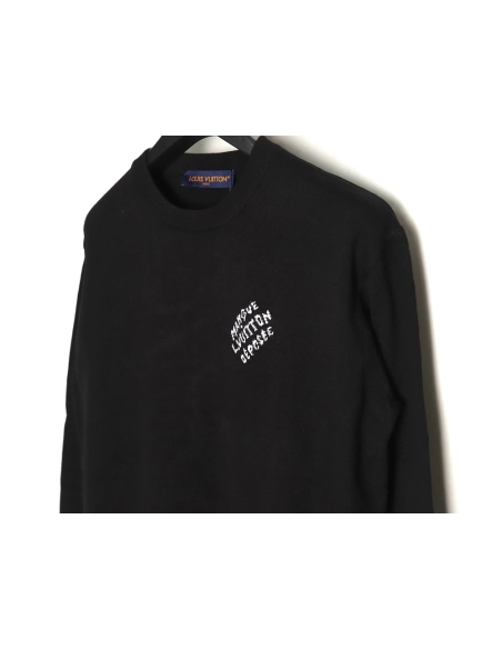 Louis Vuitton jacquard logo thin longsleeved sweater,Cheap Replica Reps Louis Vuitton