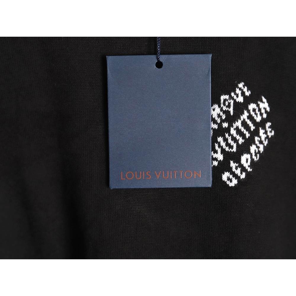 Louis Vuitton jacquard logo thin longsleeved sweater,Cheap Replica Reps Louis Vuitton