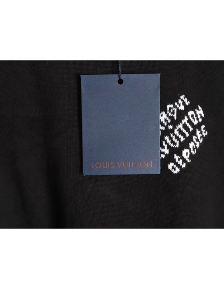 Louis Vuitton jacquard logo thin longsleeved sweater,Cheap Replica Reps Louis Vuitton