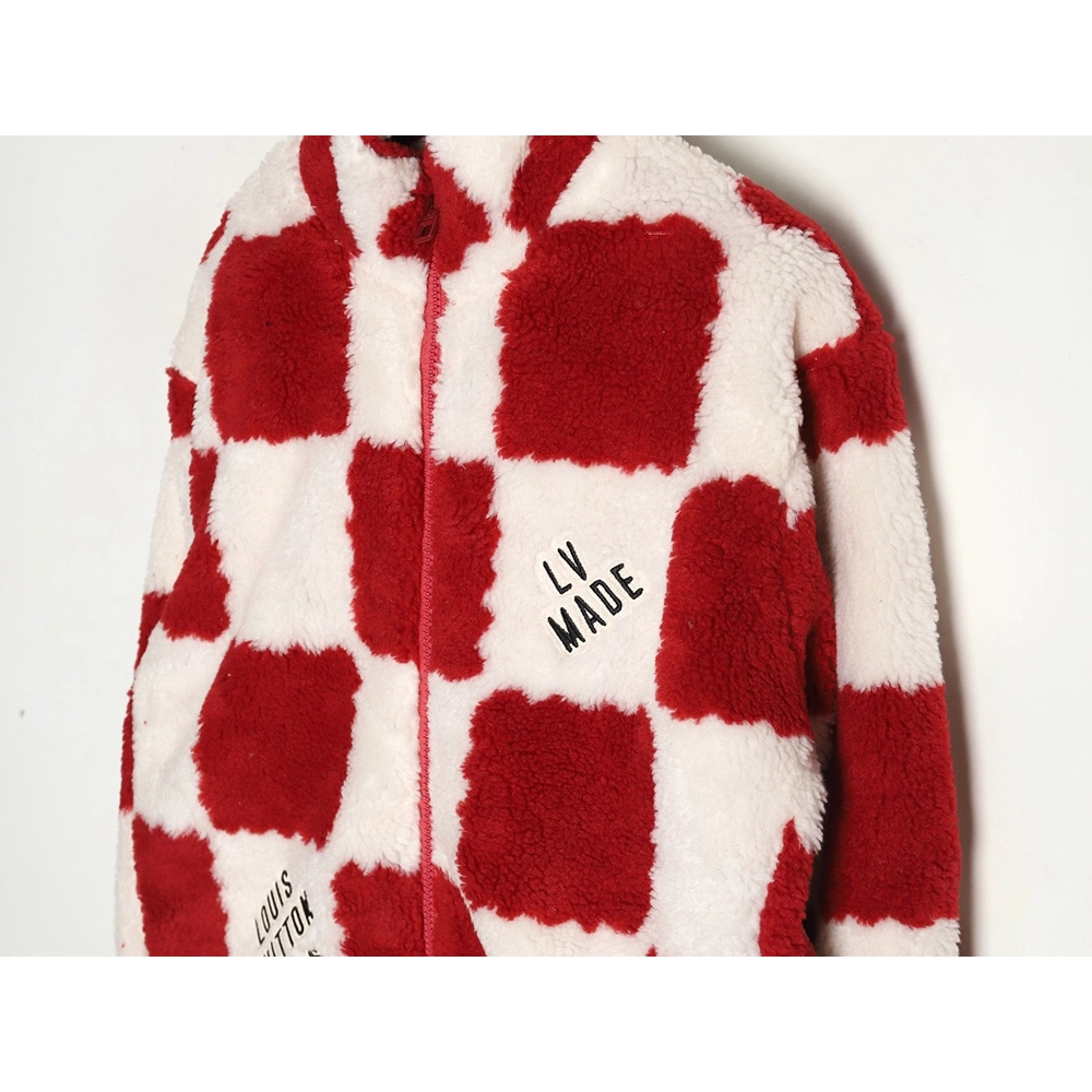 Louis vuitton nigo checkerboard sherpa jacket,Cheap Replica Reps Louis Vuitton