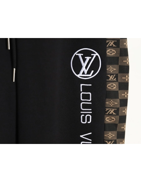 Louis Vuitton checkerboard trousers with side panels SL,Cheap Replica Reps Louis Vuitton