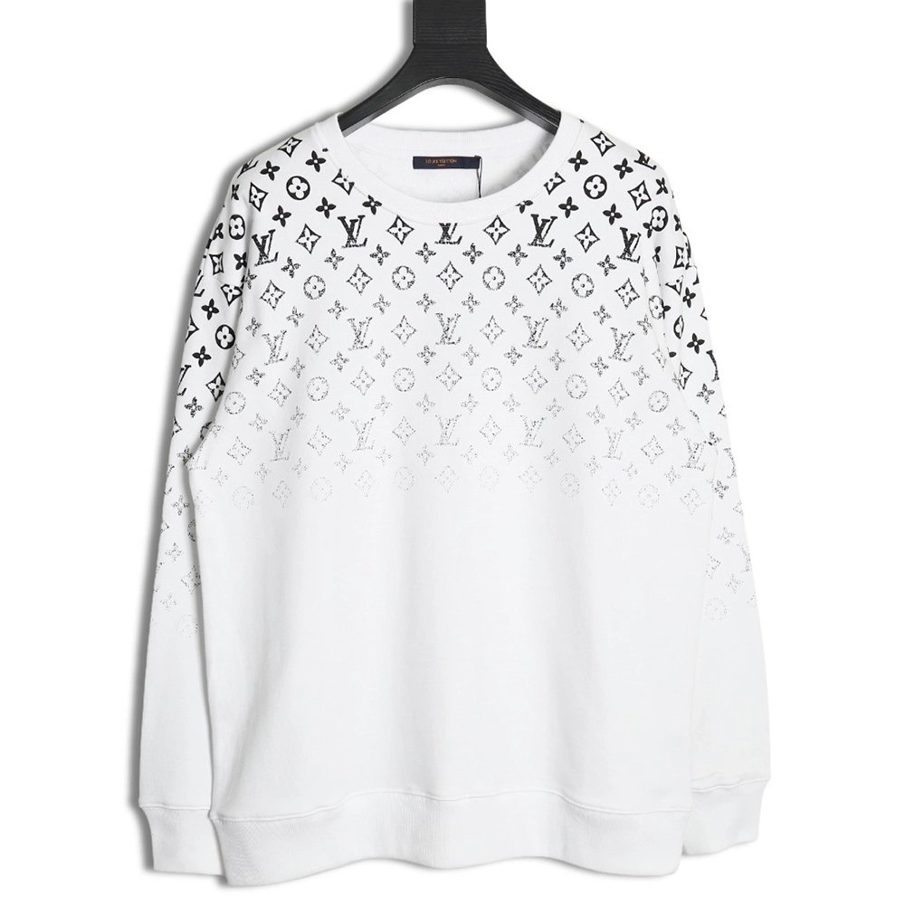 Louis Vuitton allover monogram gradient round neck sweatshirt SL,Cheap Replica Reps Louis Vuitton
