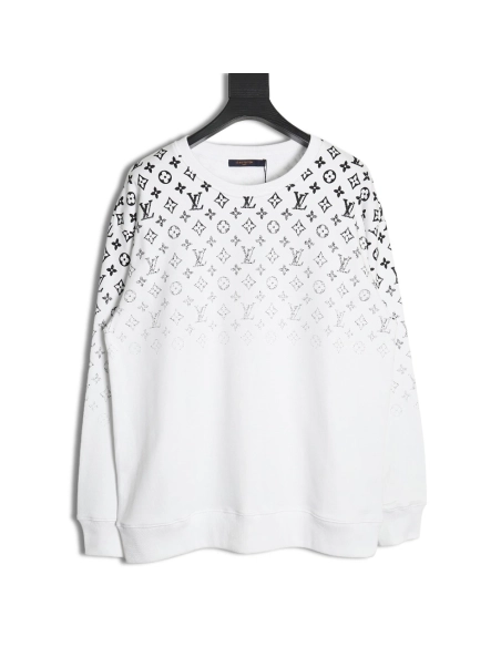 Louis Vuitton allover monogram gradient round neck sweatshirt SL,Cheap Replica Reps Louis Vuitton
