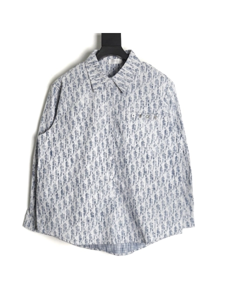 Dior Gypsophila monogram logo shirt,Cheap Replica Reps Dior