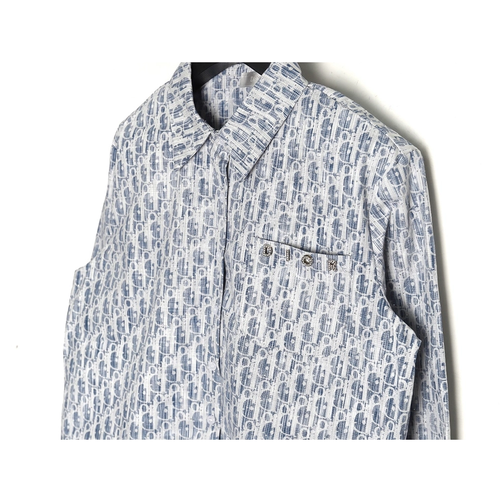 Dior Gypsophila monogram logo shirt,Cheap Replica Reps Dior