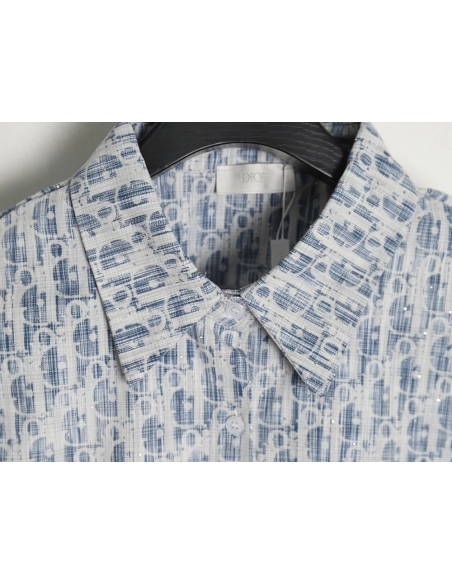 Dior Gypsophila monogram logo shirt,Cheap Replica Reps Dior