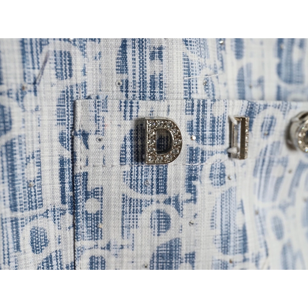 Dior Gypsophila monogram logo shirt,Cheap Replica Reps Dior