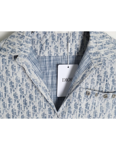 Dior Gypsophila monogram logo shirt,Cheap Replica Reps Dior