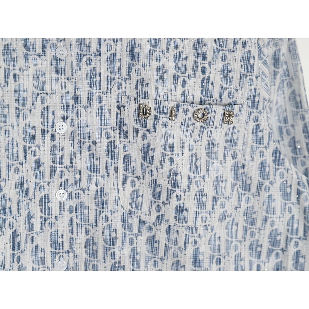 Dior Gypsophila monogram logo shirt,Cheap Replica Reps Dior