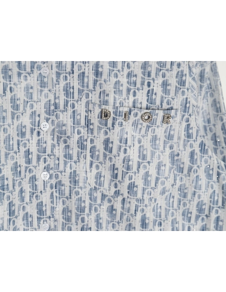 Dior Gypsophila monogram logo shirt,Cheap Replica Reps Dior