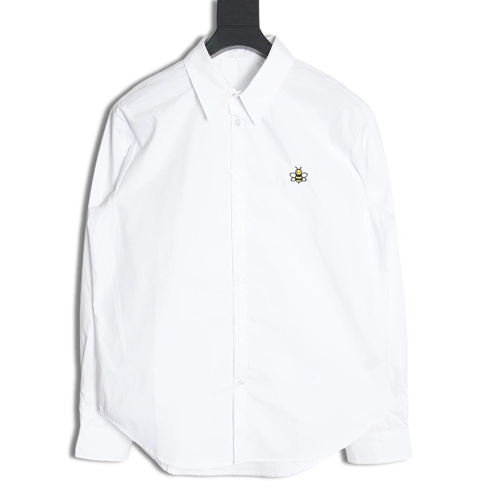 Dior x Kaws bee embroidered shirt TSK1,Cheap Replica Reps Dior