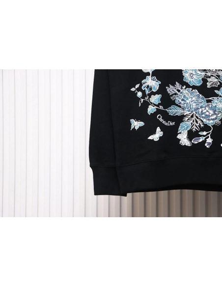Dior floral butterfly crewneck sweatshirt TSK1,Cheap Replica Reps Dior