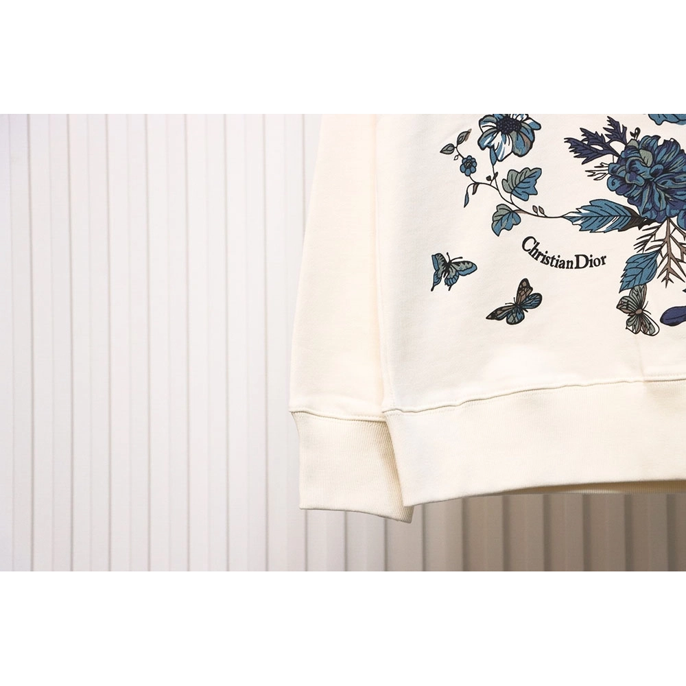 Dior floral butterfly crewneck sweatshirt,Cheap Replica Reps Dior