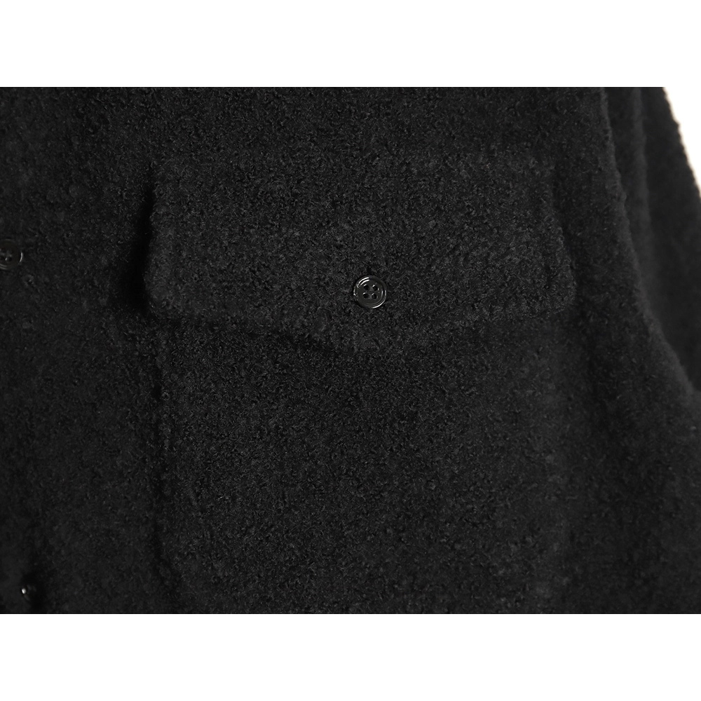 Saint Laurent Paris wool cocoa coat,Cheap Replica Reps Saint Laurent