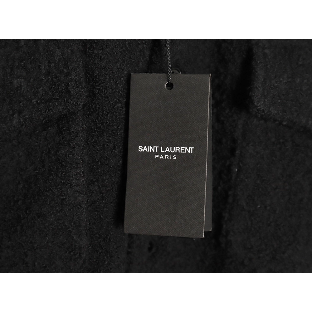 Saint Laurent Paris wool cocoa coat,Cheap Replica Reps Saint Laurent