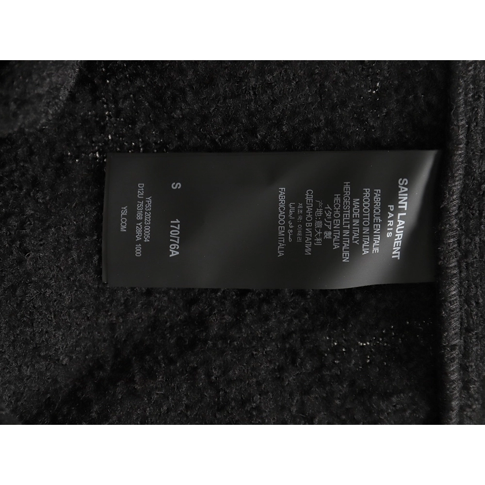 Saint Laurent Paris wool cocoa coat,Cheap Replica Reps Saint Laurent