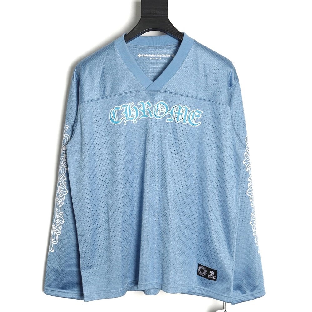Chrome Hearts Sanskrit mesh hockey uniform longsleeved Tshirt,Cheap Replica Reps Chrome Hearts