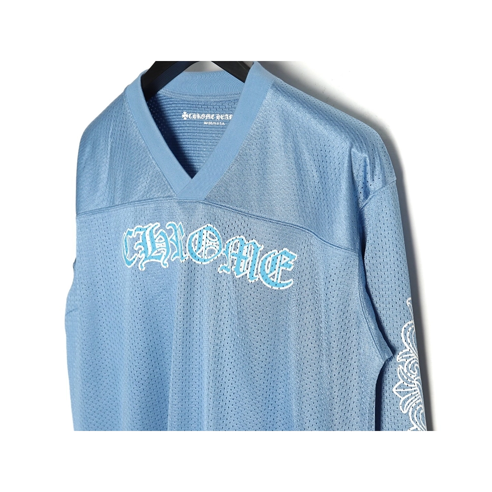 Chrome Hearts Sanskrit mesh hockey uniform longsleeved Tshirt,Cheap Replica Reps Chrome Hearts