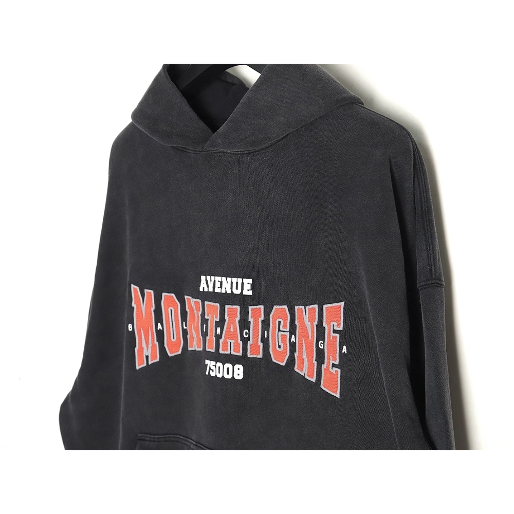 Balenciaga printed washed hoodie,Cheap Replica Reps Balenciaga