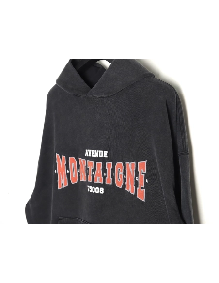 Balenciaga printed washed hoodie,Cheap Replica Reps Balenciaga