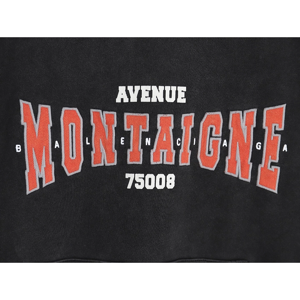 Balenciaga printed washed hoodie,Cheap Replica Reps Balenciaga