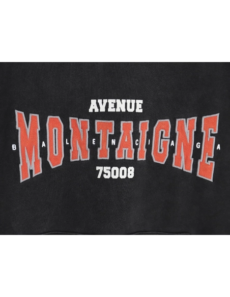Balenciaga printed washed hoodie,Cheap Replica Reps Balenciaga