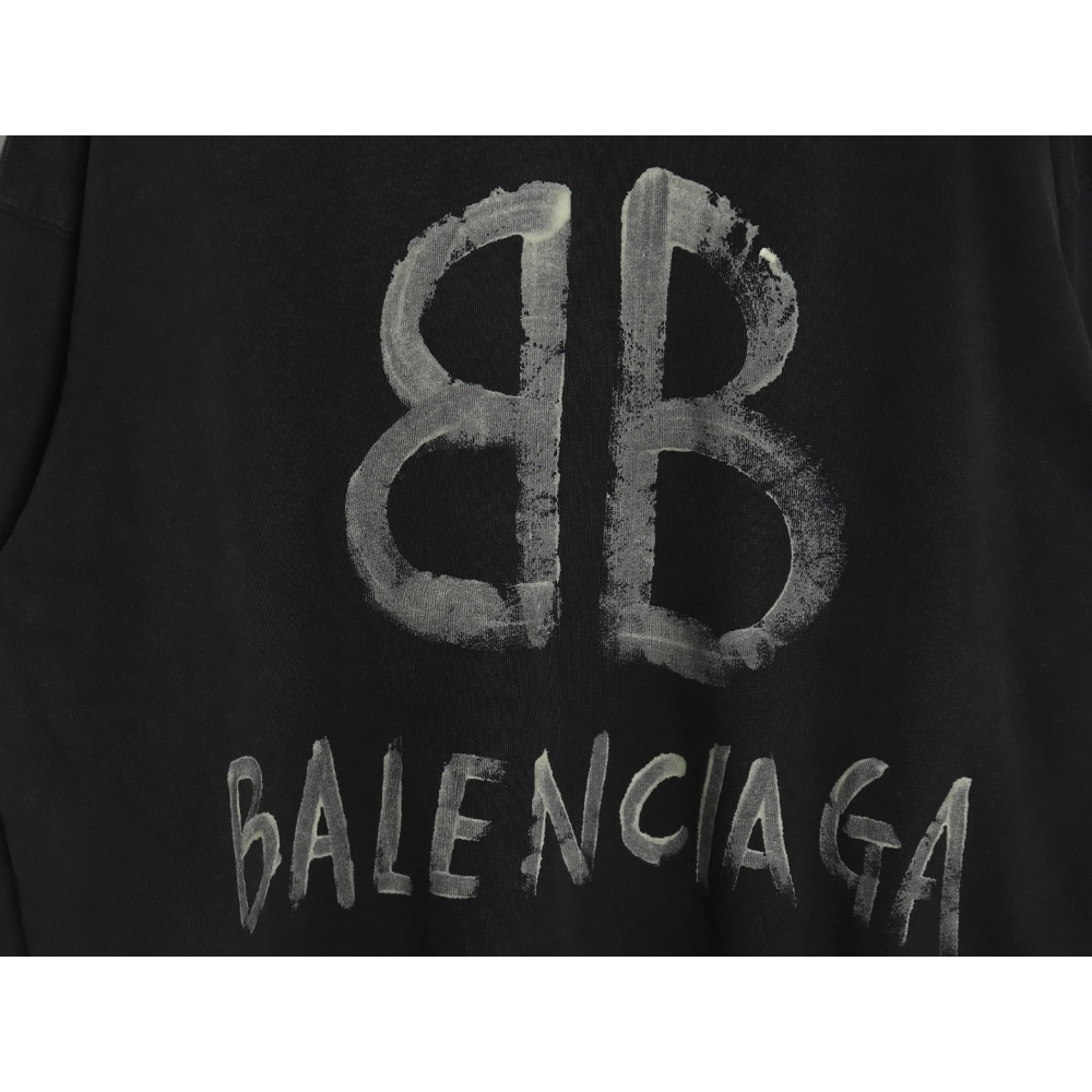 Balenciaga Handpainted Luminous Print Crewneck Sweatshirt,Cheap Replica Reps Balenciaga