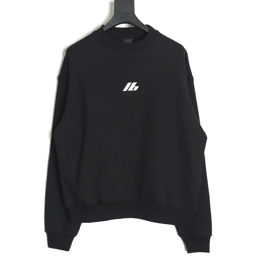 Balenciaga LB reflective logo crewneck sweatshirt TSK1,Cheap Replica Reps Balenciaga
