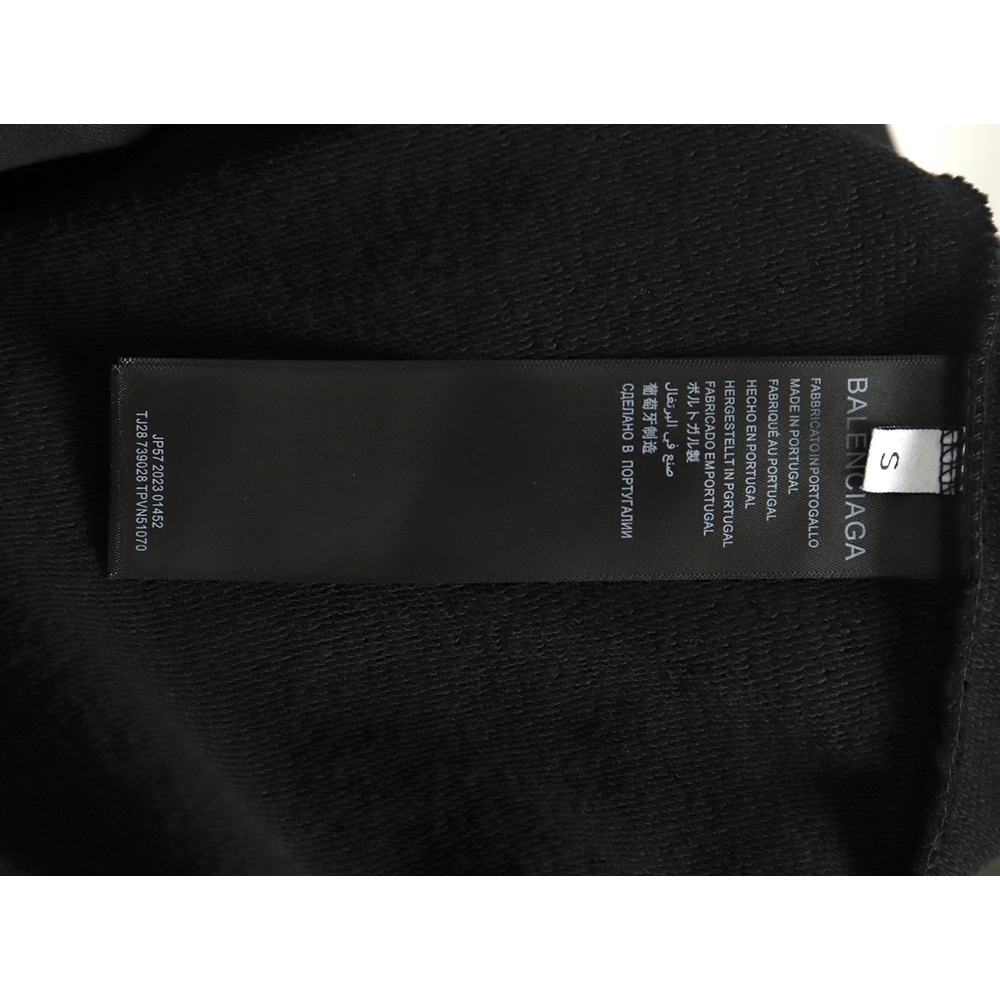Balenciaga LB reflective logo crewneck sweatshirt TSK1,Cheap Replica Reps Balenciaga